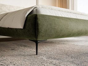 Pat matrimonial 160 cm Rirri 160B (cu somieră) (măslin + negru). 1099841