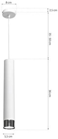 Lustră pe cablu DANI 1xGU10/8W/230V