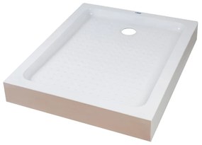 Almagro 80x100x13,5 cm tăviță de duș pătrată, dreptunghiulară, acrilică, cu sifon inclus