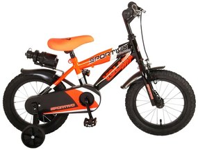 Bicicleta pentru copii Volare Sportivo portocaliu/negru, 14", 95% asamblat