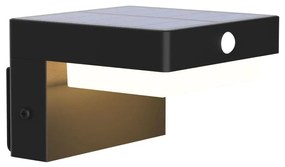 LED lampă solară de perete cu senzor MALI LED/4,5W/3,7V 2000 mAh IP44 negru