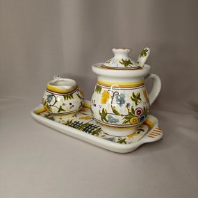 Set ceramică servit ceai/cafea model lusitan