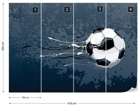 Tapet copii - Mingie de fotbal -