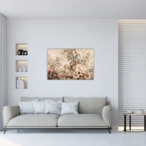 Tablou - Vintage pictura pasăre (90x60 cm)