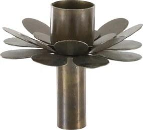 Suport pentru lumanare, din metal, H7cm, Flower