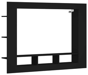 833723 vidaXL Comodă TV, negru, 152x22x113 cm, lemn prelucrat