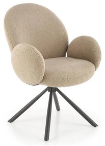 Scaun de dining KIVA, 1 buc., maro