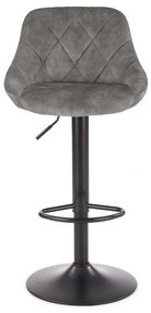 Scaun de bar Archer, gri/negru