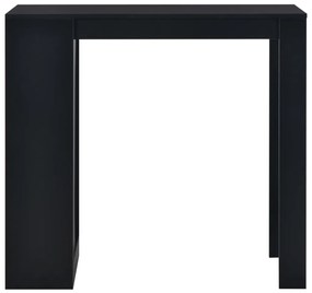280212 vidaXL Masă de bar cu raft, negru, 110 x 50 x 103 cm
