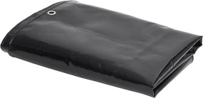 vidaXL Prelată, negru, 1,5x6 m, 650 g/m²