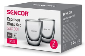 Pahar termo pentru espresso Sencor SGX 001 80 ml,2 buc.