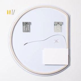 BRILAGI - Oglindă LED de baie MEZZO, 18W/230V, 60x50 cm, IP44, CRI 90, reglabilă +CCT