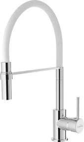 Baterie bucatarie Invena Kameleon Sink alb - crom