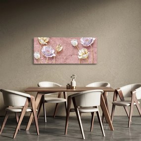 Tablou cu flori (120x50 cm)