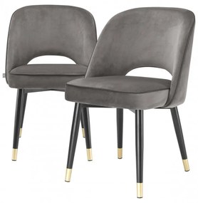 Set de 2 scaune design elegant Cliff, gri 114313 HZ