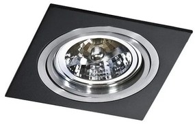 Spot incastrabil directionabil de tavan/plafon SIRO 1 BK/ALU