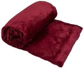 Patura microflanel 150x200 cm visiniu