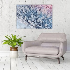 Tablou cu copaci înzăpeziți (90x60 cm)