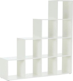 Biblioteca NORAH, alb, PAL melaminat, 139x33x144 cm