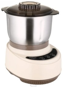 Tocator de alimente Saturn ST-FP7180, 500 W, Macinare, Framantare, 7 L, 3 functii, Motor din cupru, Bej/Maro