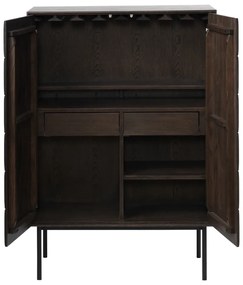 Dulap maro închis 90x130 cm Latina – Unique Furniture