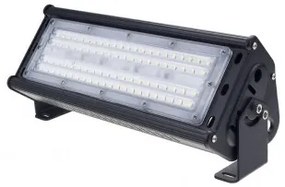 Lampa industriala liniara LED Optonica 50W, lumina rece (6000K), IP44, 5000lm, negru