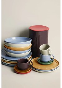 Ceașcă albastru-deschis/maro din gresie Amare – Hübsch