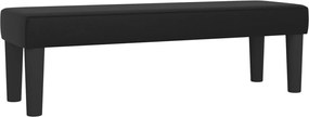 vidaXL Bancă, negru, 100x30x30 cm, piele ecologică