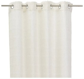 Draperie albă-bej din amestec de in 140x260 cm Nodes – Casa Selección