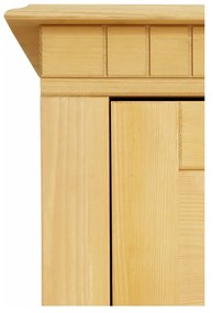 Vitrină în culoare naturală din lemn de pin 180x35 cm Lisa – Støraa