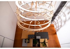 Set 10 decorațiuni de Crăciun din lemn Spira Medium