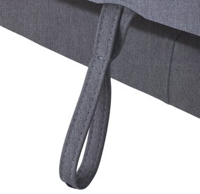 Set canapea cu spaţiu de depozitare, gri, dreapta, BUTON R