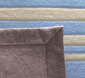 Covor copii cu fire fluorescente ce stralucesc in intuneric, Spirit-Glowy 130cm albastru 3143-54 AE