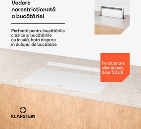 Klarstein Hota Royal Flush Eco, Extensibilă, 714 m³/h, Boost, Control tactil, EEK A++