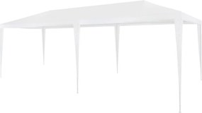 vidaXL Cort de petrecere, alb, 3 x 6 m, PE