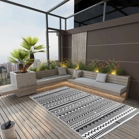 vidaXL Covor de exterior, ARAKIL negru, 120x180 cm, PP