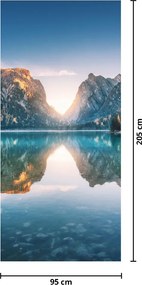 Fototapet pentru ușă - Lac montan (95x205cm)