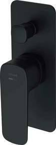 Baterie cada - dus monocomanda incastrata negru Cersanit Larga