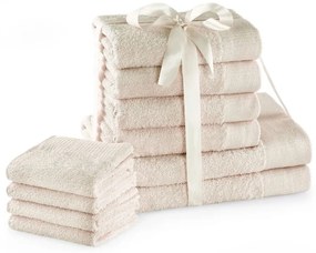 Prosoape de baie crem 10 buc. din bumbac din frotir Amari – Restilo