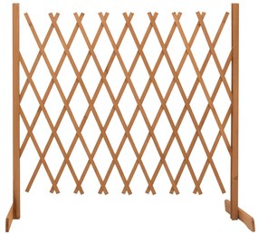 314828 vidaXL Gard cu zăbrele de grădină, portocaliu, 180x100 cm, lemn brad