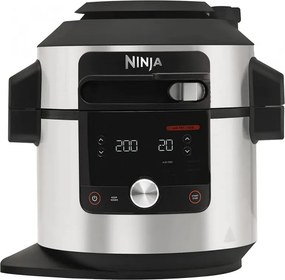Resigilat: Multicooker Ninja Foodi MAX OL650EU, 1460W, 7,5 l, 12in1, SmartLid, Strat antiaderent, Multifunctional, Inox/negru