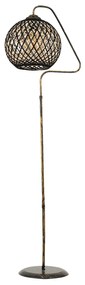 Lampadar Stork haaus V1, 60 W, Negru/Auriu, H 154 cm