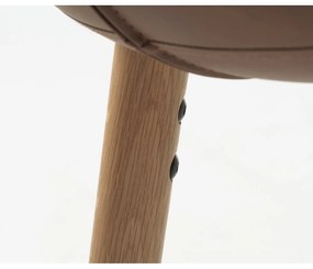 Scaune de dining maro 2 buc. din metal Teslin – Unique Furniture