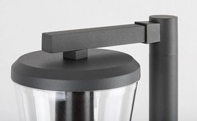 Stalp mediu pentru iluminat exterior design modern IP44 Savano antracit