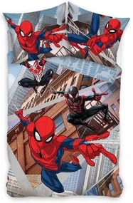 Lenjerie de pat din bumbac pentru copii Carbotex Spider-Man Spider Force, 140 x 200 cm, 70 x 90 cm