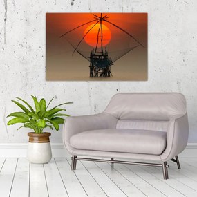 Tablou - Răsărit, Lacul Pakpra (90x60 cm)