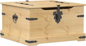 vidaXL Cutie de depozitare „Corona”, 78x78x45 cm, lemn masiv de pin