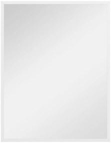 HOMCOM Oglindă Dreptunghiulară de Baie 70x90 cm Oglindă de Perete Decorativă pentru Living Antreu Hol Orizontală sau Verticală Albă | Aosom Romania