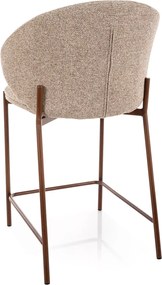 Scaun de bar KIOTO, nuc/bej