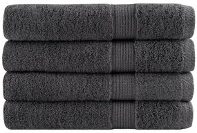 vidaXL Prosoape premium SOLUND 4 buc. antracit 100x200cm 600gsm